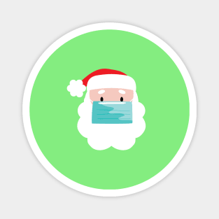 Santa Wearing Mask Magnet